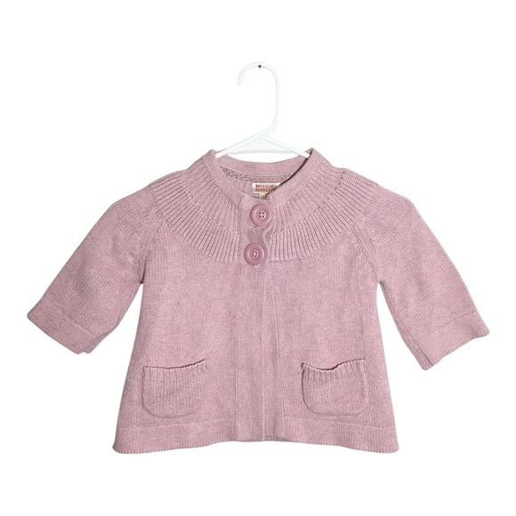 Mossimo Supply Co. Other - Mossimo Pink Knit Cottagecore Coquette Cardigan Girls Size‎ Small 6/6X
